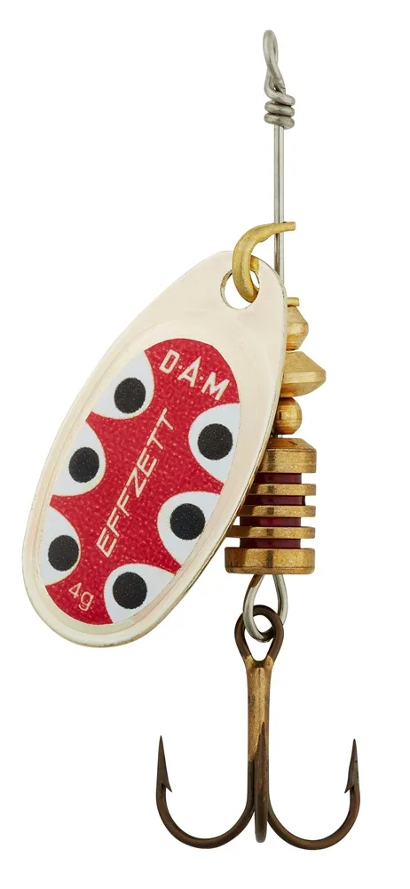 Dam třpytka standard spinner silver black dot - velikost 4 hmotnost 10 g