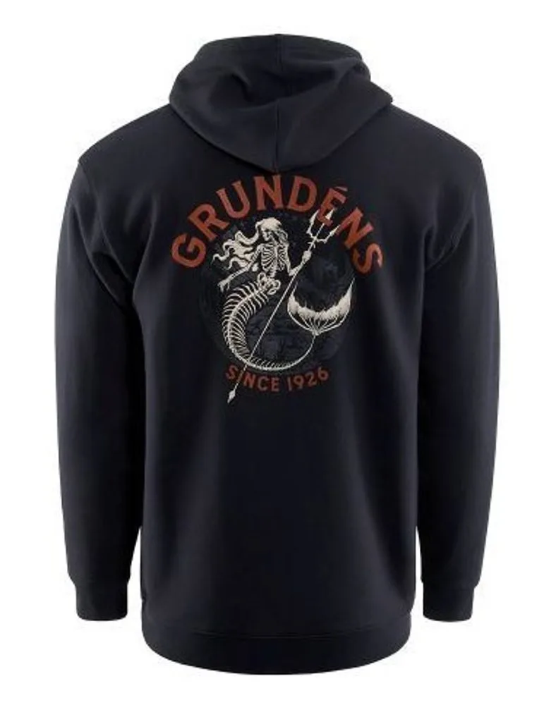 Grundéns Rybářská Mikina Displacement DWR Hoodie Dead Reckoning Black - L