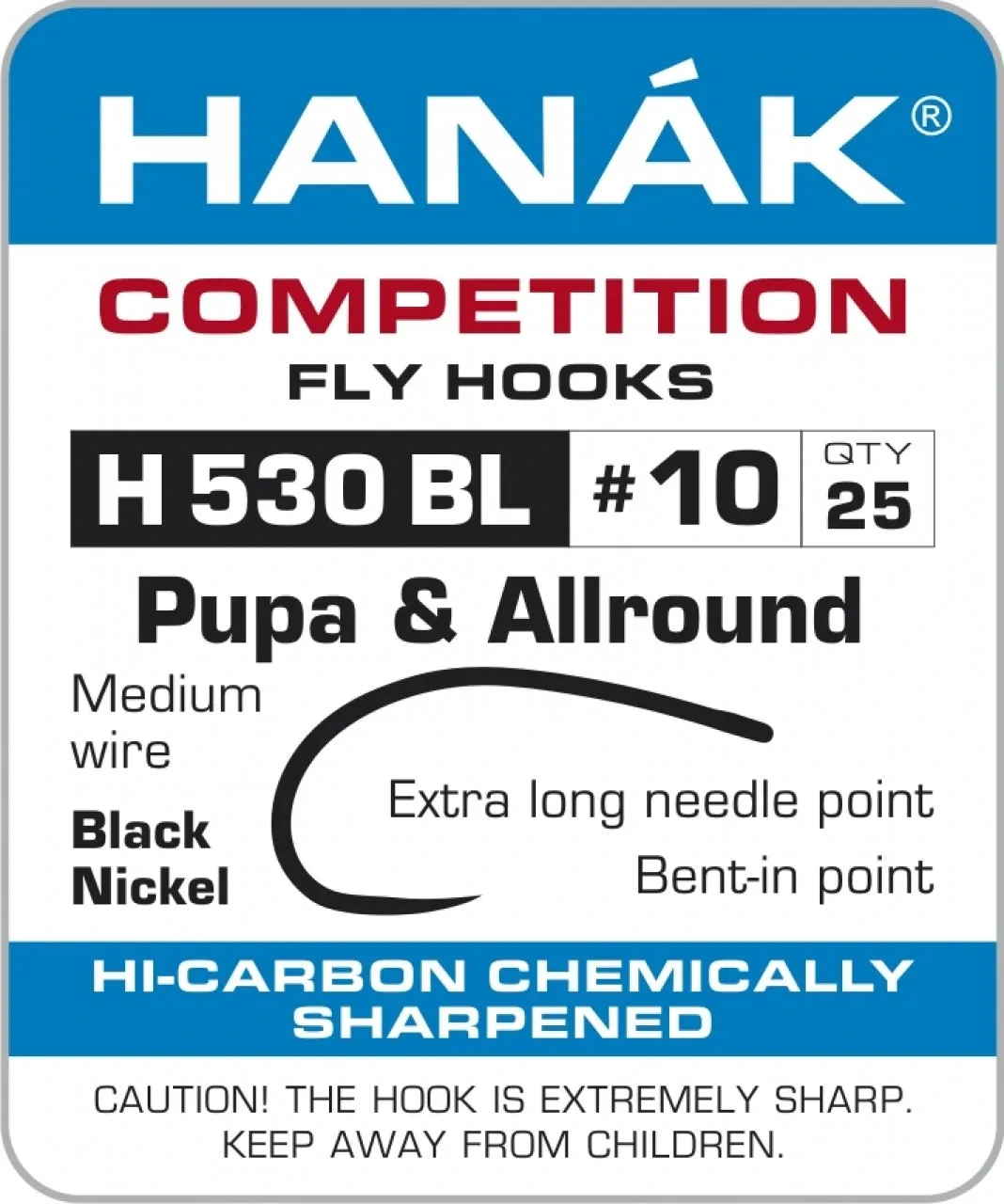 Hanák Competition Hanák Háčky H 530 BL Velikost háčku: #12