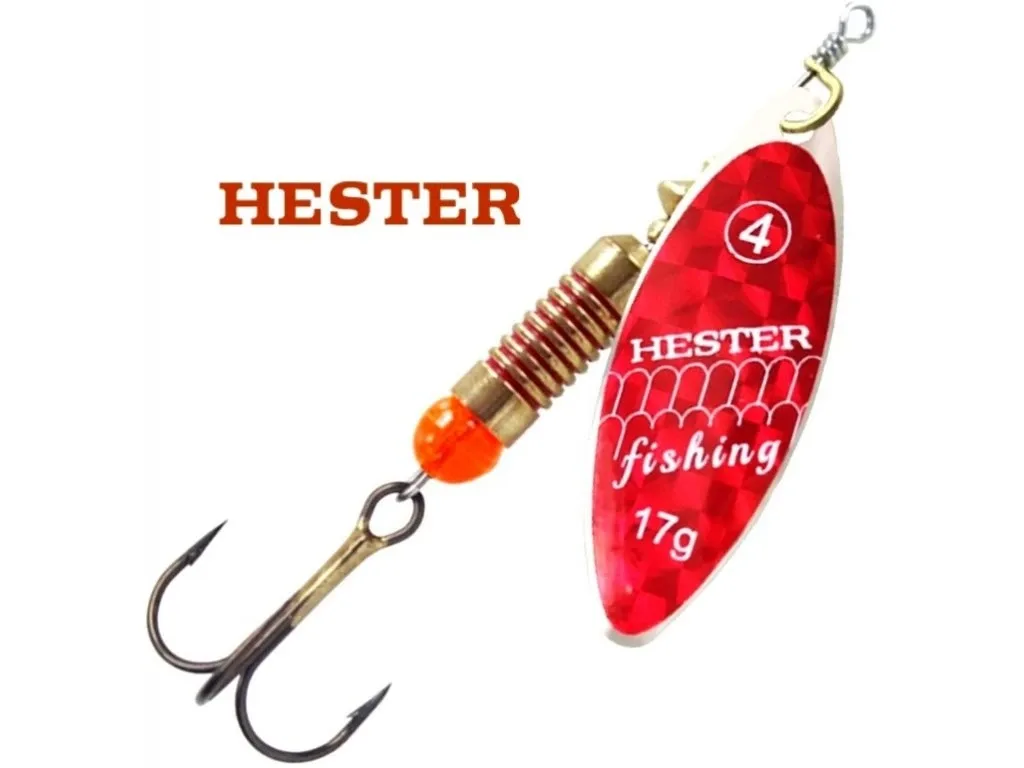 Hester Fishing Třpytka Willow Red Holo Scales Hmotnost: 8g, Velikost: #2