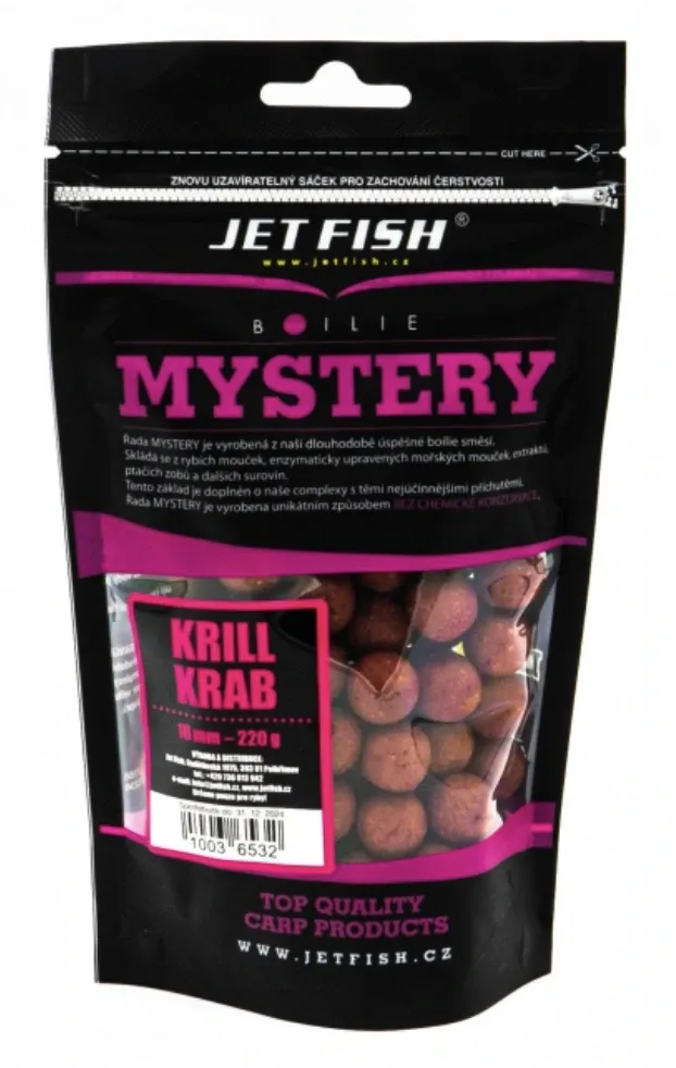 Jet Fish Boilie Mystery Krill / Krab Hmotnost: 1kg, Průměr: 24mm