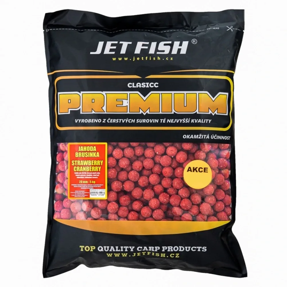 Jet Fish Boilie Premium Classic Jahoda / Brusinka Hmotnost: 5kg, Průměr: 24mm