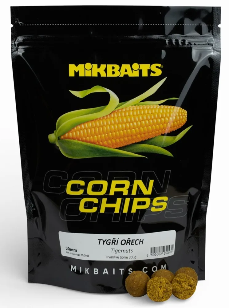 Mikabits boilie corn chips tygří ořech - 2,5 kg 24 mm – Mikbaits