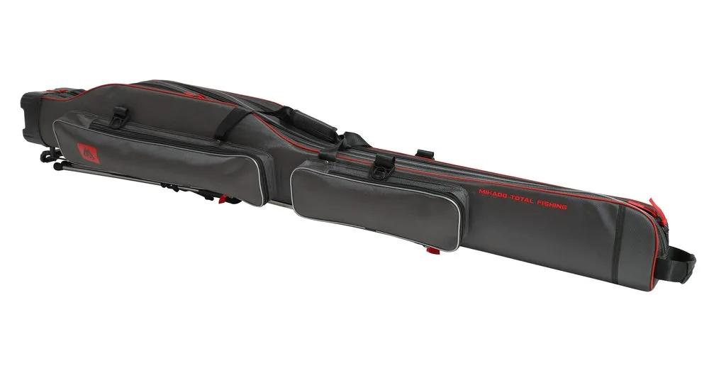 Mikado Obal na pruty tříkomorový zesílený šedý - 150cm