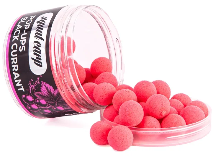 Squat carp plovoucí boilies pop-up blackcurrant 60 g - 12 mm