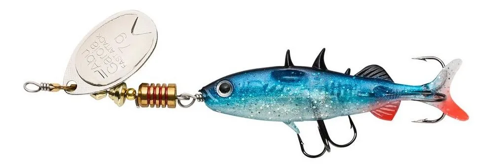 Abu Garcia Fast Attack Stickle Spinner Glitter Roach Délka: 8cm, Hmotnost: 12g