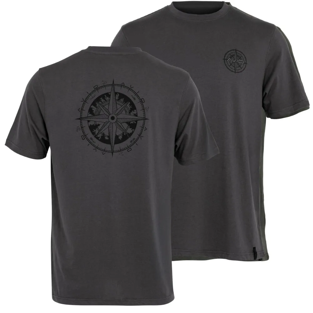 Avid carp tričko bearing t-shirt grey - s