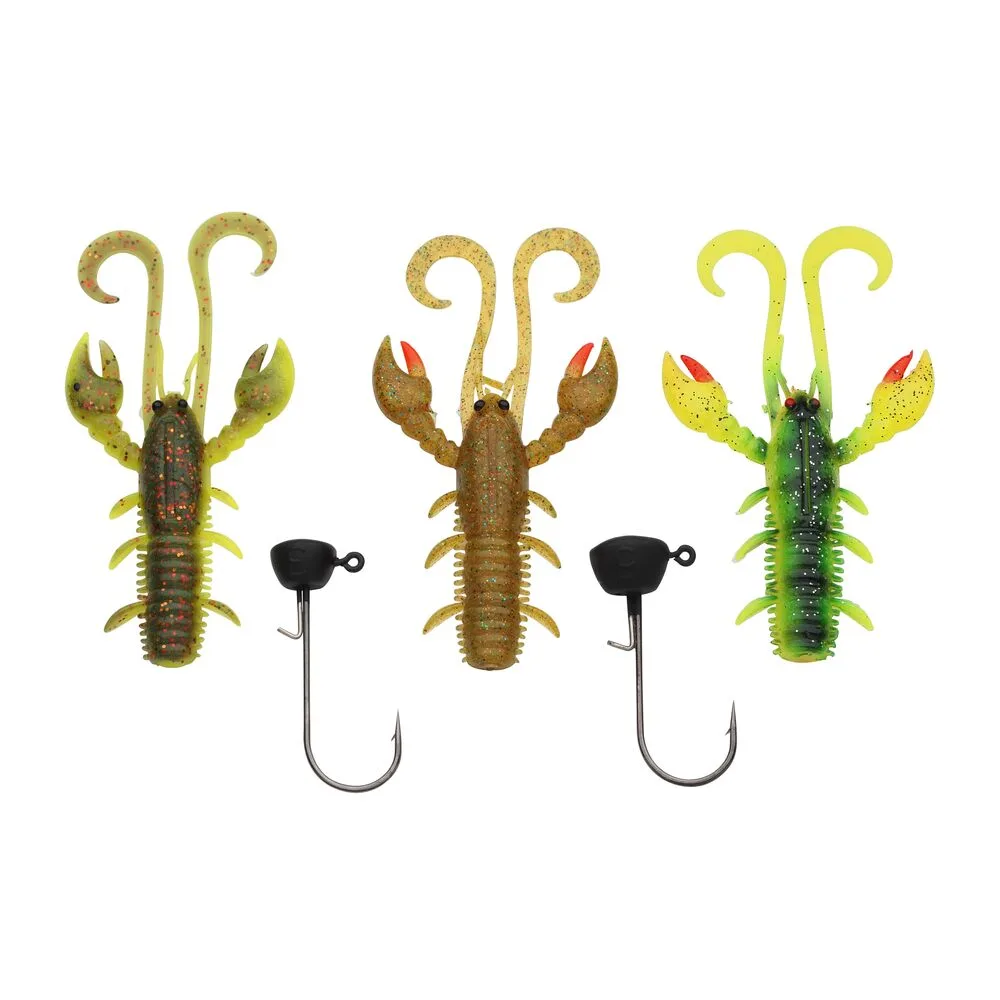 Berkley sada gumových nástrah a jigových hlaviček powerbait perch ned rig pro pack 5 ks - 7 cm 3+5 g