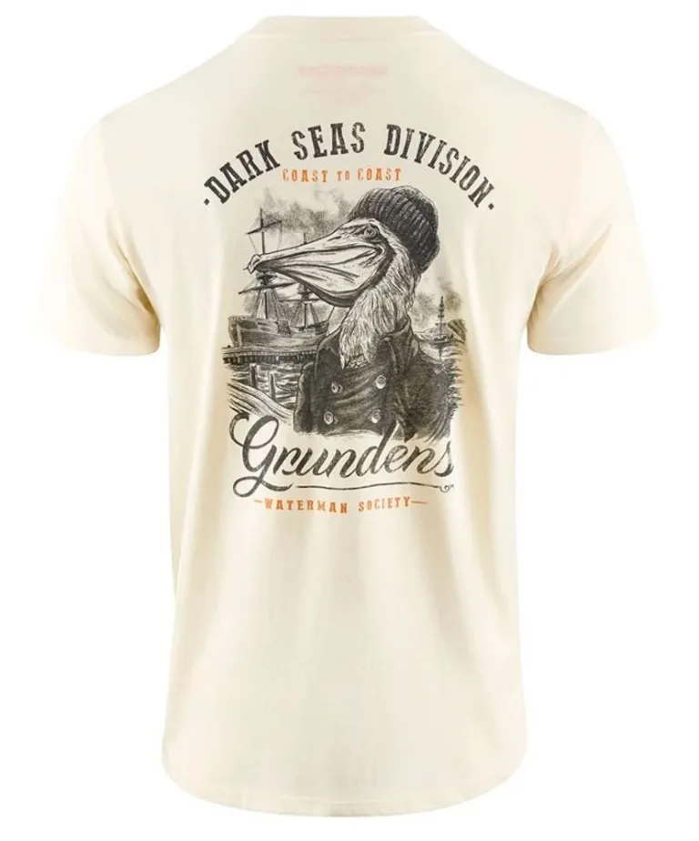 Grundéns Triko Dark Seas X Grundens Portsmith SS T-Shirt Natural - XXL