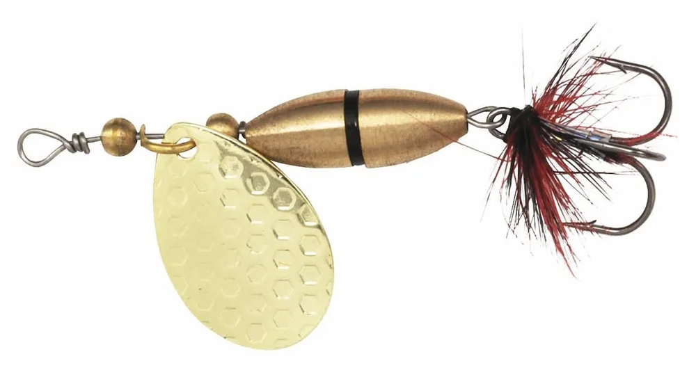 Kinetic třpytka fizz gold/black ribbon - velikost háčku 6 hmotnost 10 g