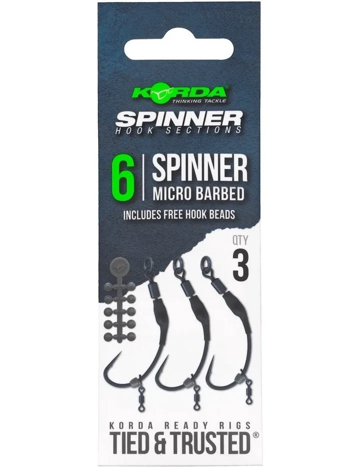Korda Návazec Spinner Hack Sections Spinner Velikost háčku: #6
