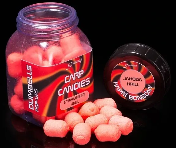 Sportcarp Plovoucí Nástrahy Candies 100ml 15mm Průměr: 15mm, Příchuť: Strawberry Krill
