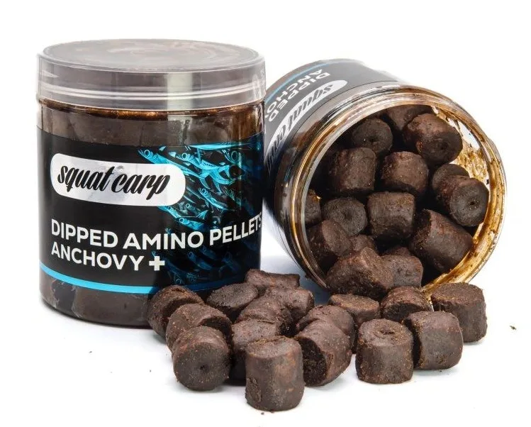 Squat carp amino pelety v dipu anchovy+ 180 g 15 mm