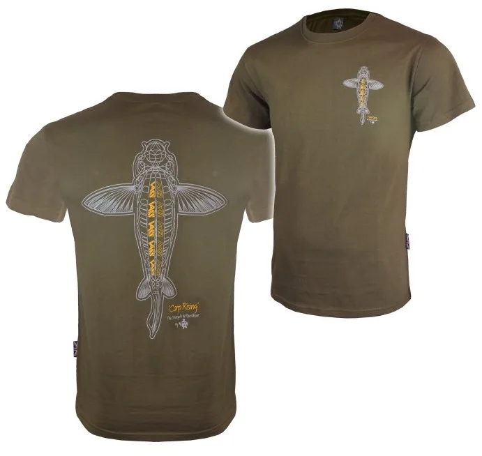 Vass tričko carp rising t-shirt khaki - xxxl