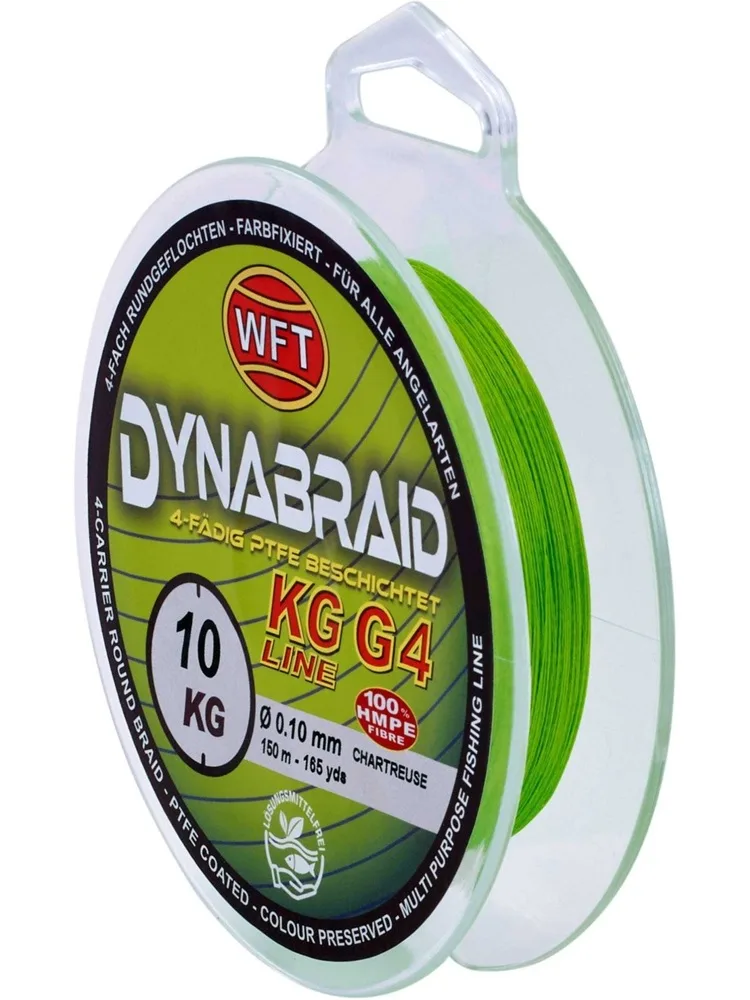 Wft splétaná šňůra round dynamix g4 chartreuse 300 m - 0,25 mm 26 kg