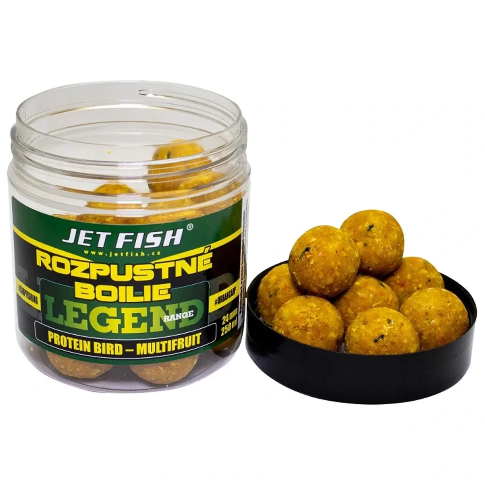 Jet Fish Rozpustné Boilie Legend Range Protein Bird - Multifruit 250ml Průměr: 24mm