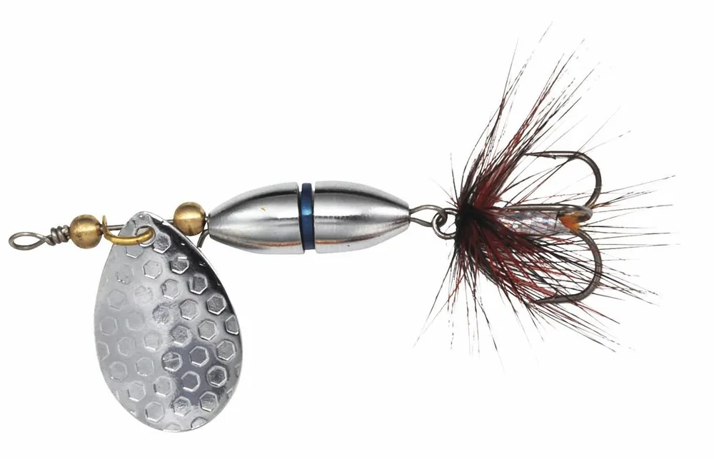 Kinetic třpytka fizz silver/blue ribbon - velikost háčku 8 hmotnost 5 g