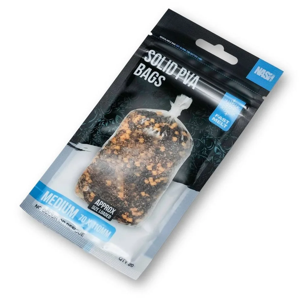 Nash PVA Sáčky Solid PVA Bags - Medium Fast Melt 20ks