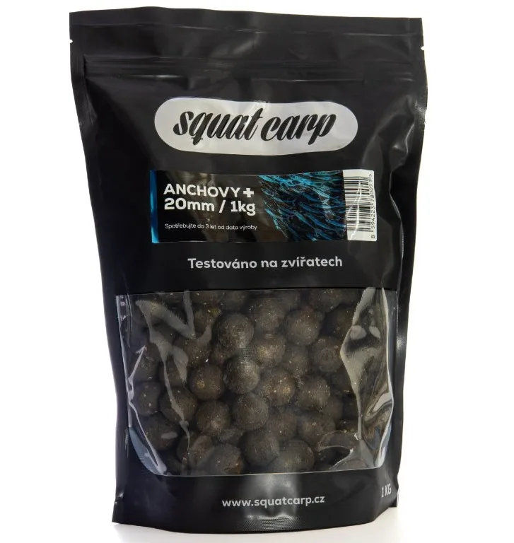 Squat carp boilies anchovy+ - 1 kg 24 mm
