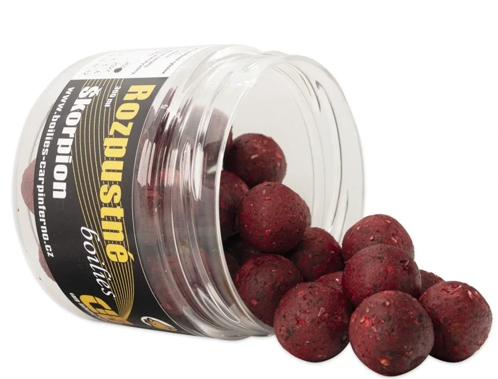 Carp Inferno Rozpustné Boilies Hot Line Škorpion Průměr: 20mm, Objem: 300ml
