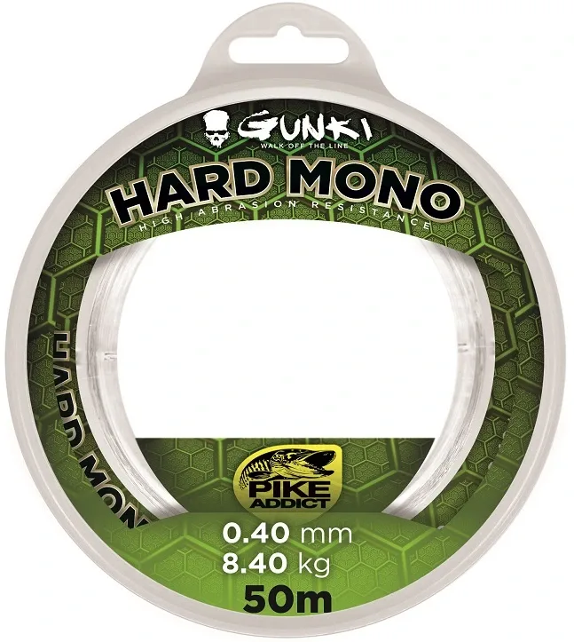 Gunki Vlasec Hard Mono 50m Nosnost: 13,7kg, Průměr: 0,50mm