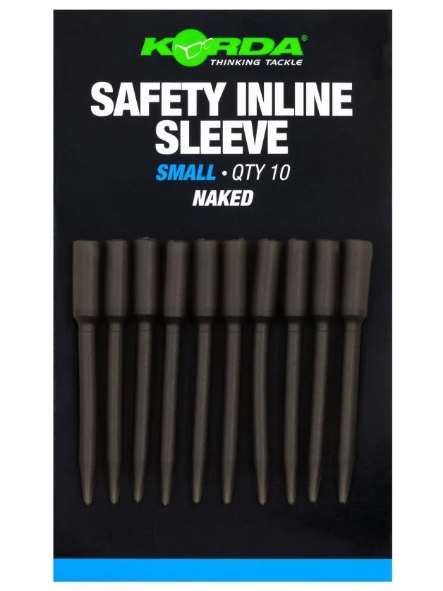Korda převleky safety inline sleeve naked - small (40 mm)