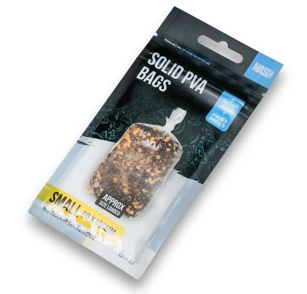 Nash PVA Sáčky Solid PVA Bags - Small Fast Melt 25ks