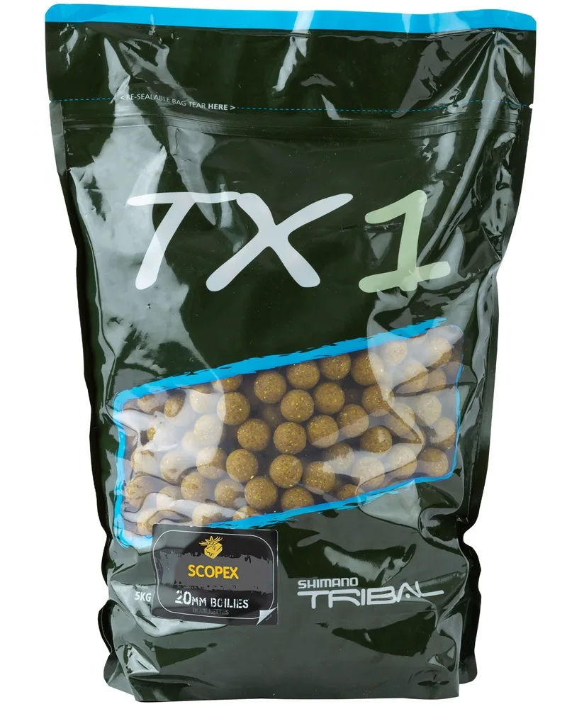 Shimano boilie tx1 scopex - 1 kg 20 mm