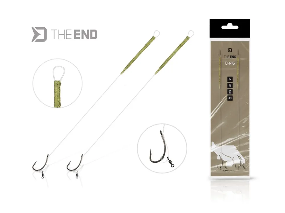 Delphin Návazec TheEND D-Rig 2ks - 20cm/17lbs/vel.6