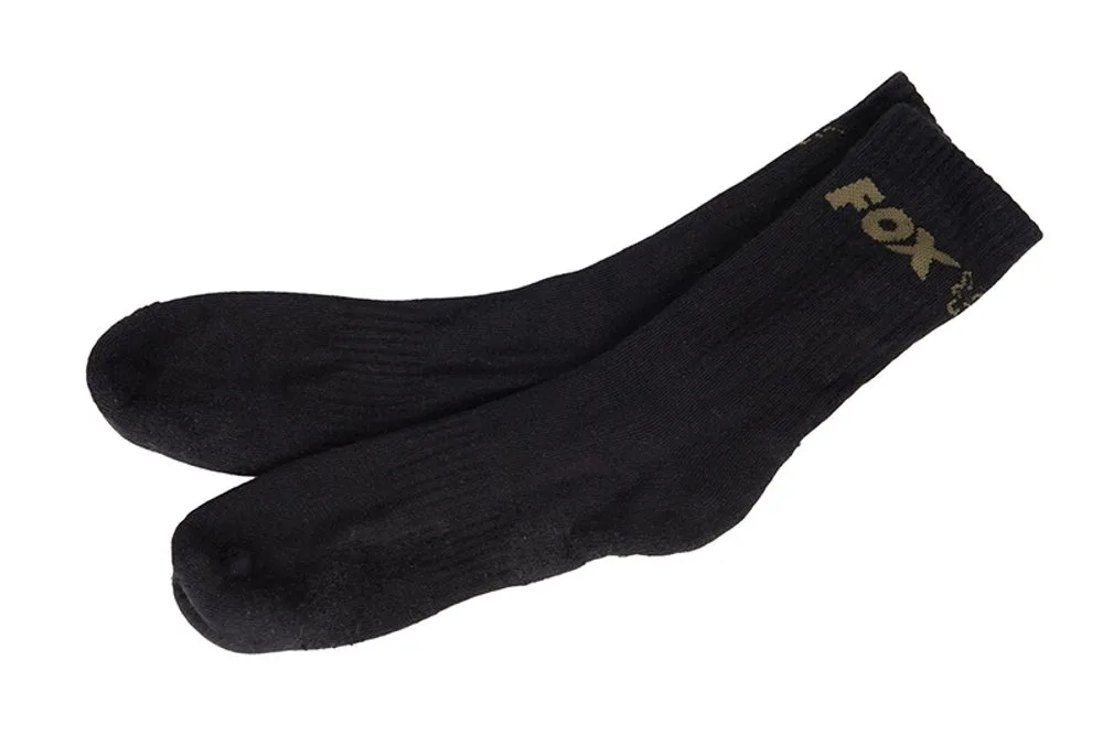 Fox Ponožky Black Socks 3-Pack - 6-9 (EU 40-43)