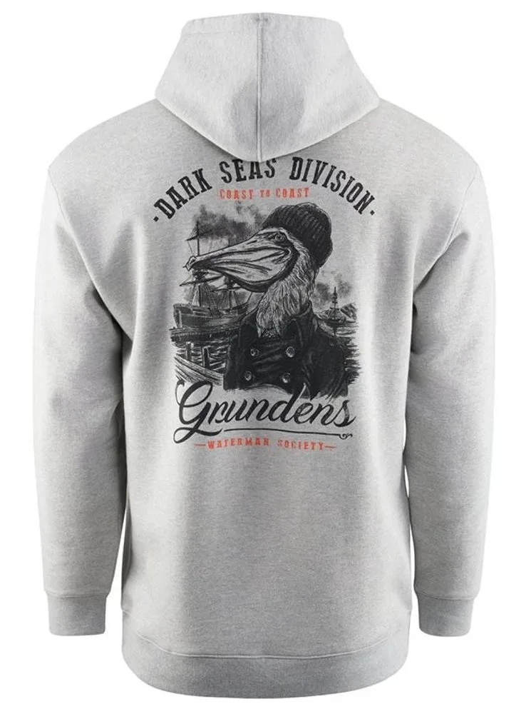 Grundéns Rybářská Mikina Dark Seas X Grundens Portsmith Hoodie Athletic Heather - S