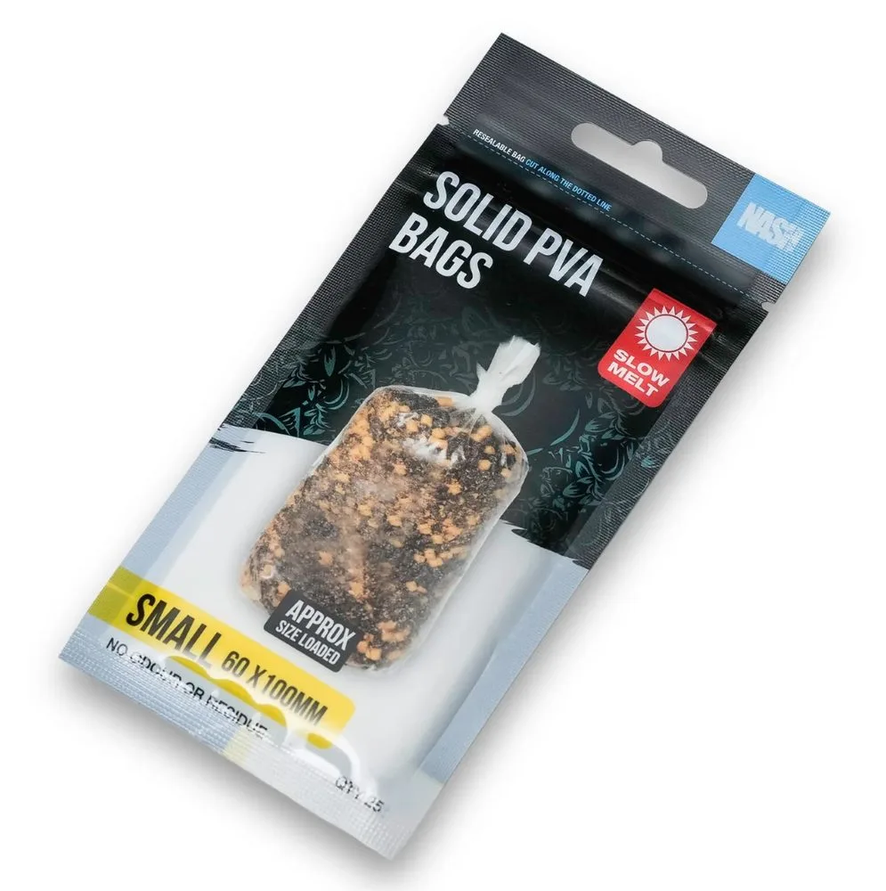 Nash PVA Sáčky Solid PVA Bags - Small Slow Melt 25ks