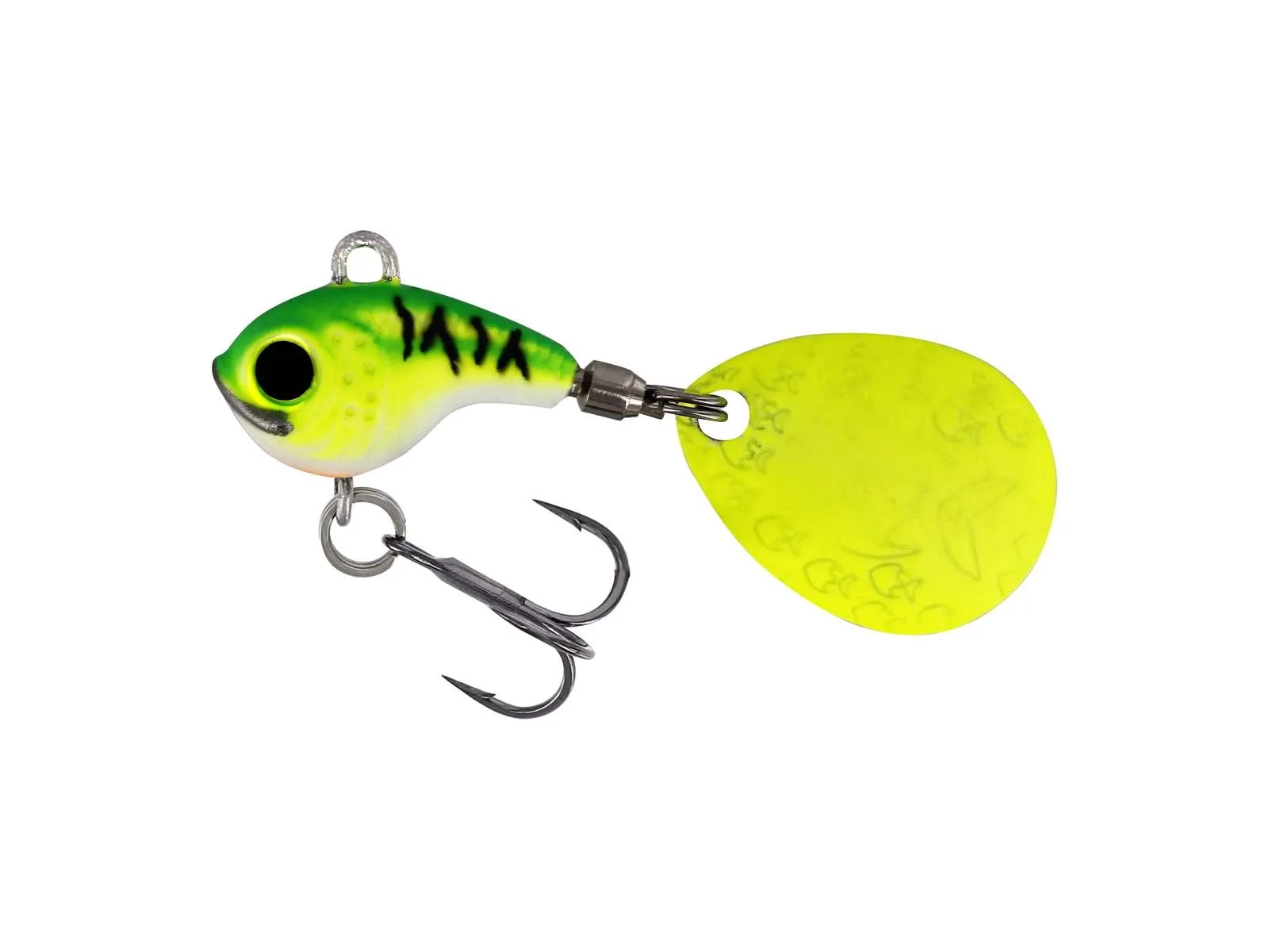 Westin Třpytka DropBite Tungsten Spin Tail Jig Chartreuse Blue Craw Délka: 2,2cm, Hmotnost: 18g