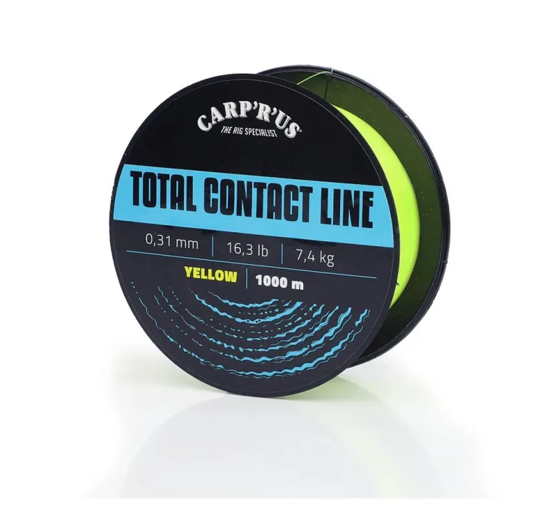 Carp´R´Us Vlasec Total Contact Line Yellow 1000m - 0,37mm 10,1kg – Carp ´R´ Us