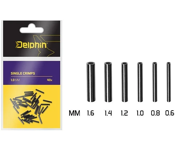 Delphin Krimpovací Svorky Single CRIMPS 40ks Velikost: 0,6mm