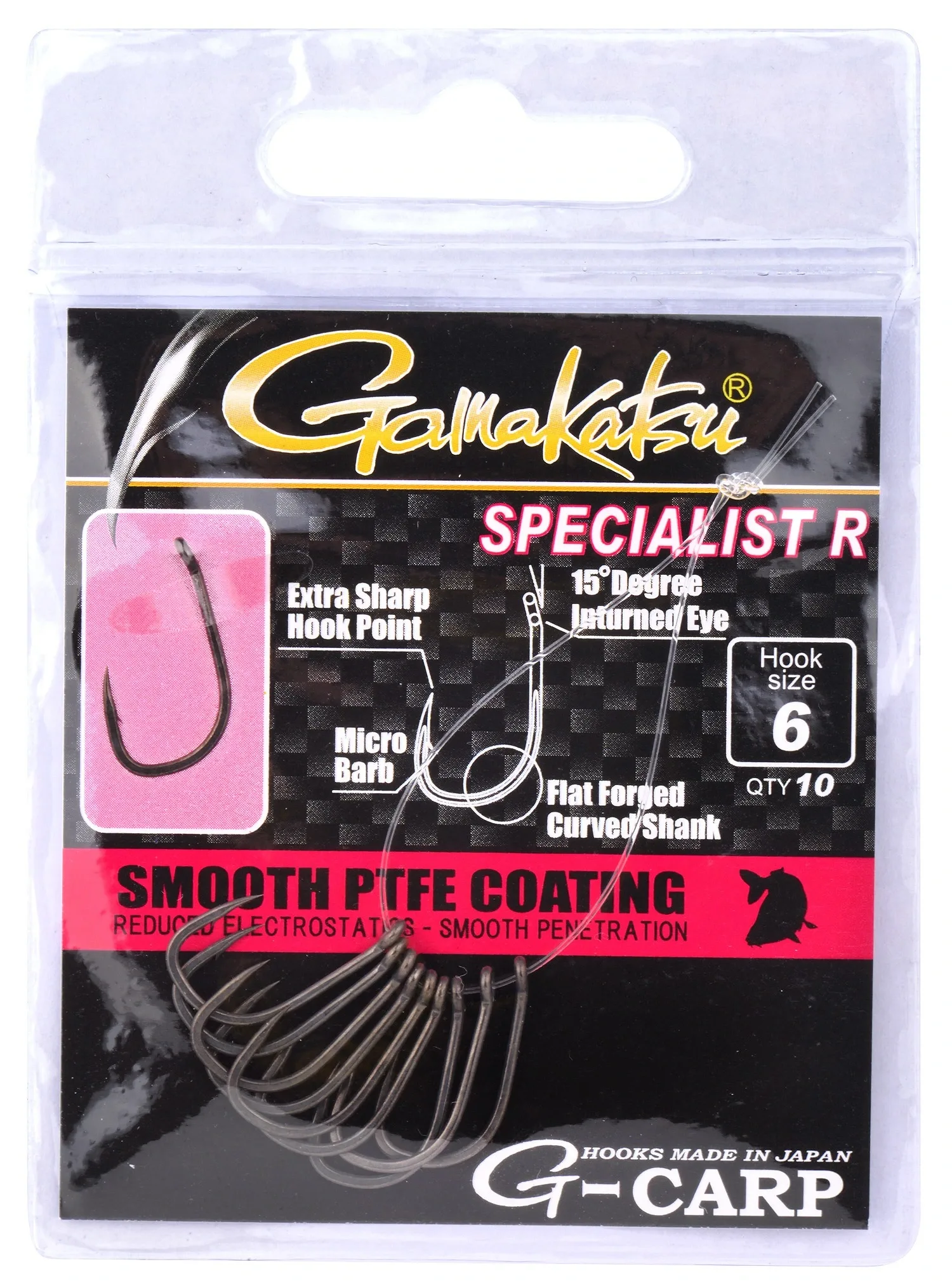 Gamakatsu Háček G-Carp Specialist R Velikost háčku: #6