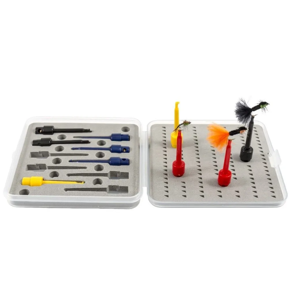 Snowbee Krabička s Držáky Fly Tying Display Set