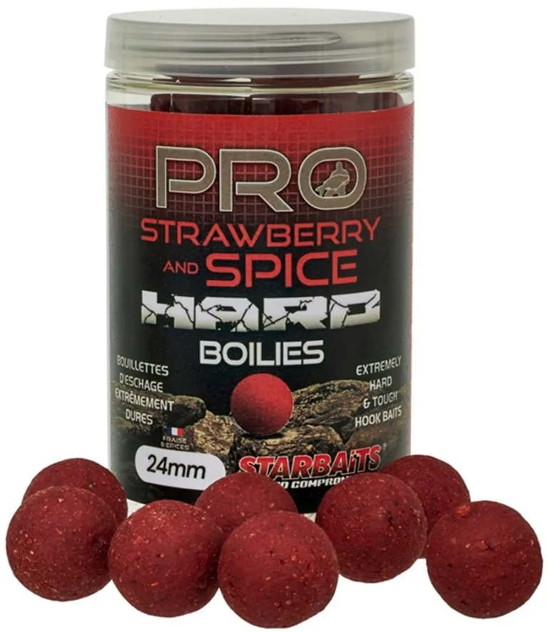 Starbaits Boilie Hard Pro Strawberry Spice 200g - 24mm