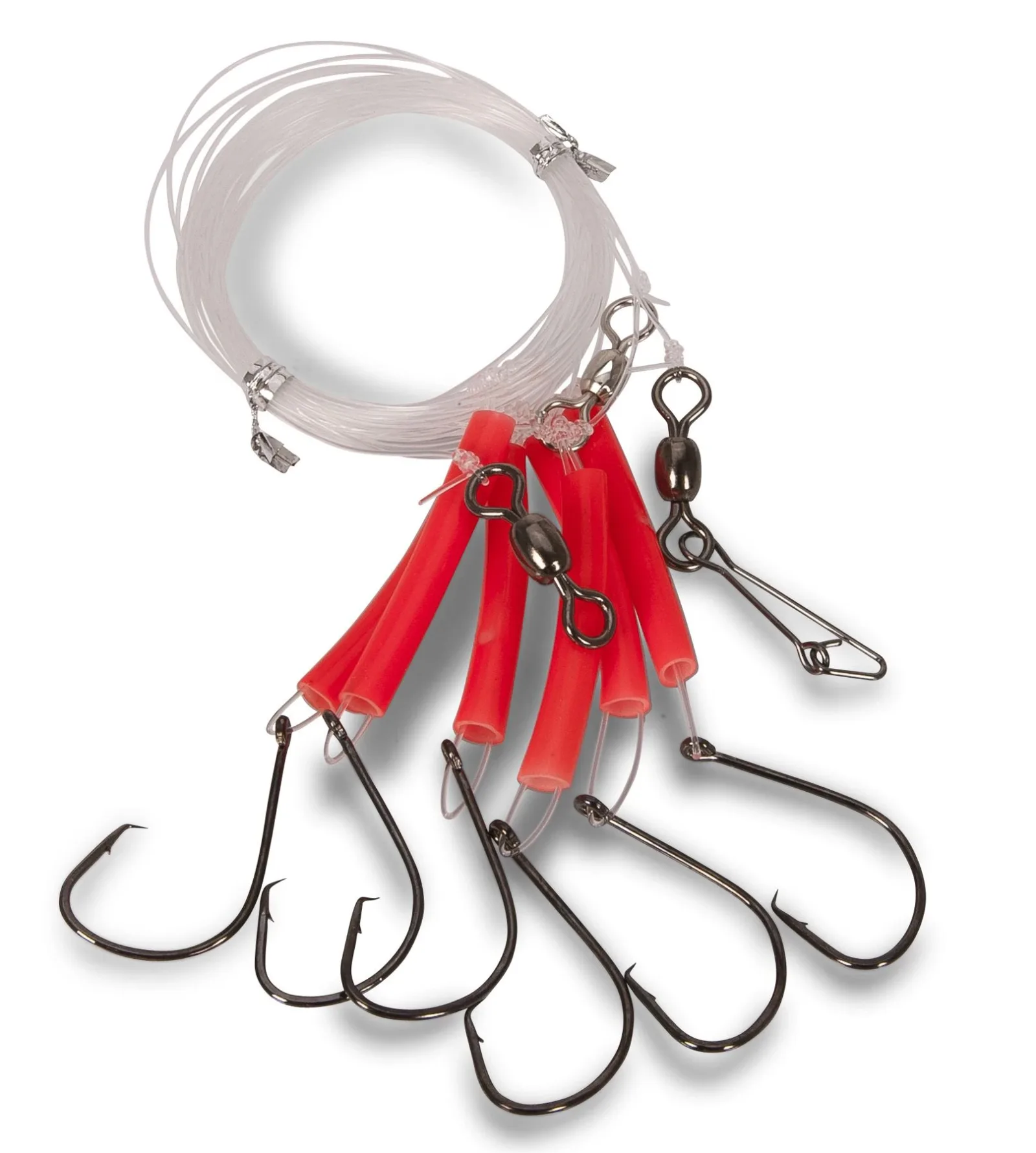 Aquantic Systém Pro Lov Okounů Circle Hook Červená Velikost háčku: #8/0, Průměr: 0,90mm