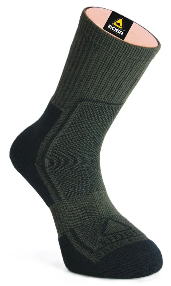 Bobr ponožky jaropodzimní khaki - 41-42