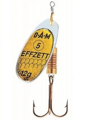 Dam Třpytka Effzett Standard Spinner Reflex Gold Hmotnost: 12g, Velikost: #5