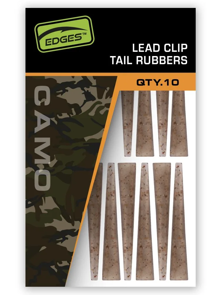 Fox převleky na závěsky edges camo lead clip tail rubbers 10 ks
