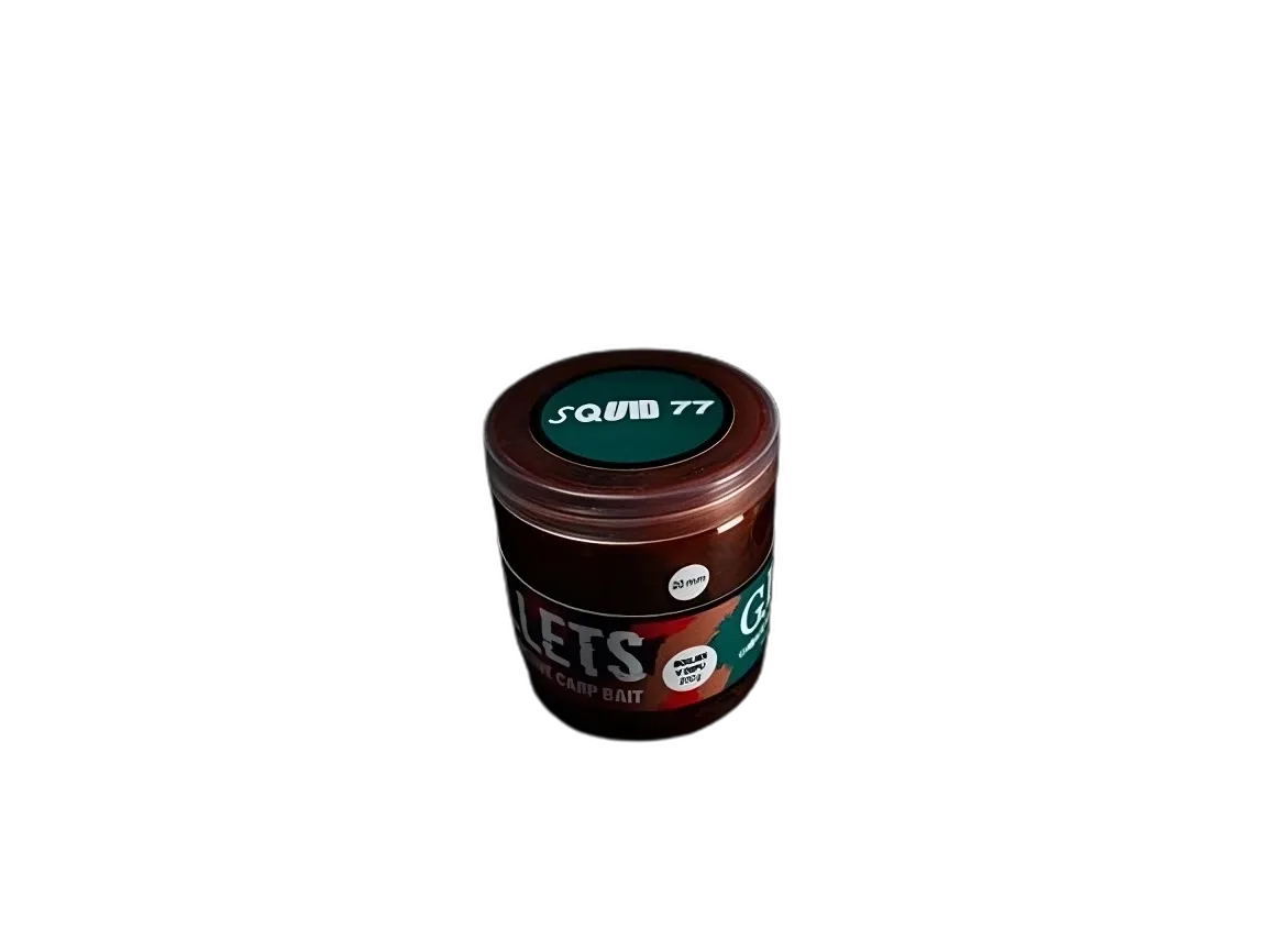 G.B.U. Dipované Boilies Bullets Squid 77 200g Hmotnost: 200g, Průměr: 20mm