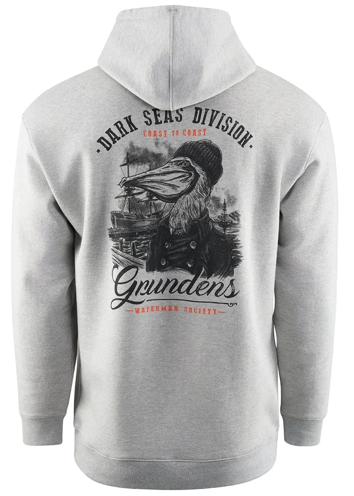 Grundéns mikina dark seas x grundens portsmith hoodie athletic heater - xxl