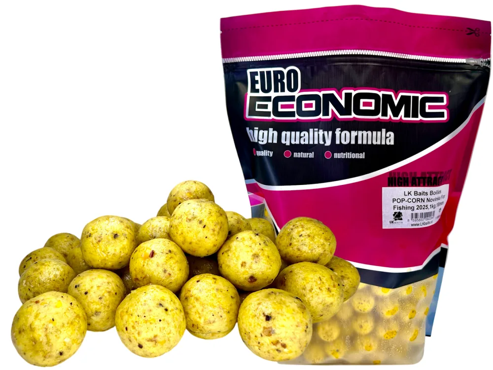 Lk baits boilie popcorn - 18 mm 1 kg