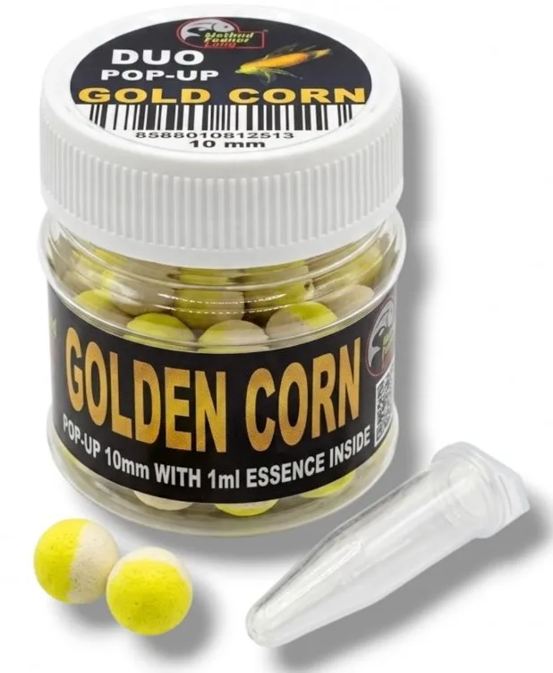 Method feeder fans pop up duo energy 10 mm 50 ml + sprej esence 2 ml - golden corn