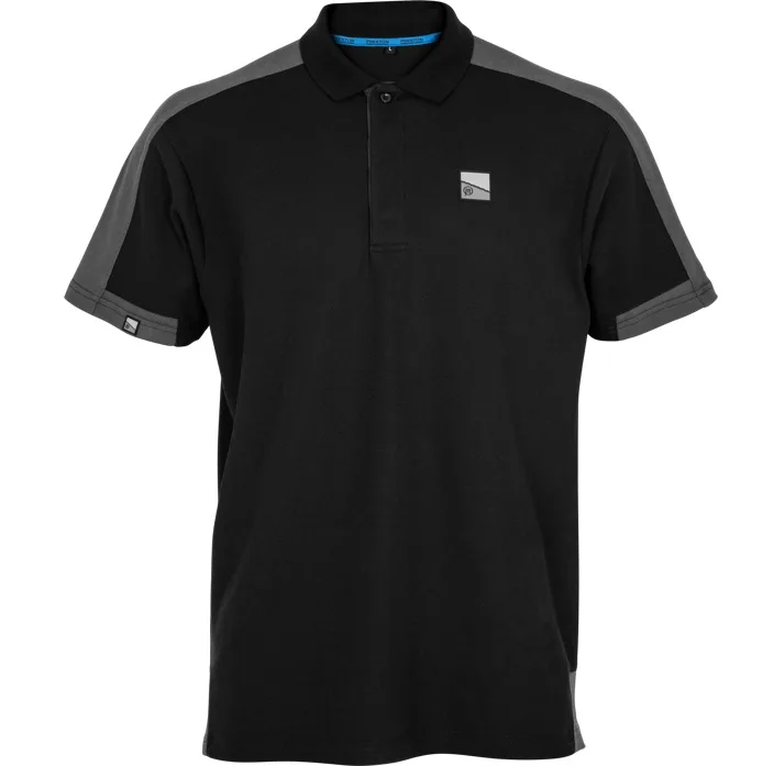 Preston innovations tričko core collection polo black - s