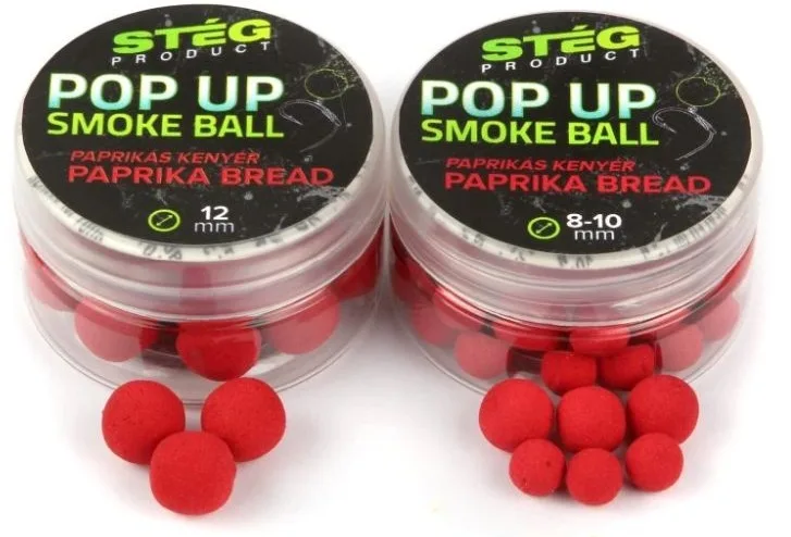 Stég plovoucí boilie pop up smoke ball 10 g 12 mm - paprika bread