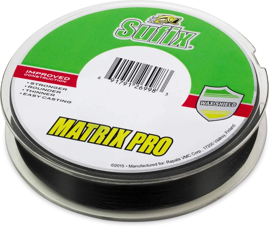 Sufix Pletená Šňůra SUF Matrix pro Black 135m Nosnost: 8,1kg, Průměr: 0,12mm