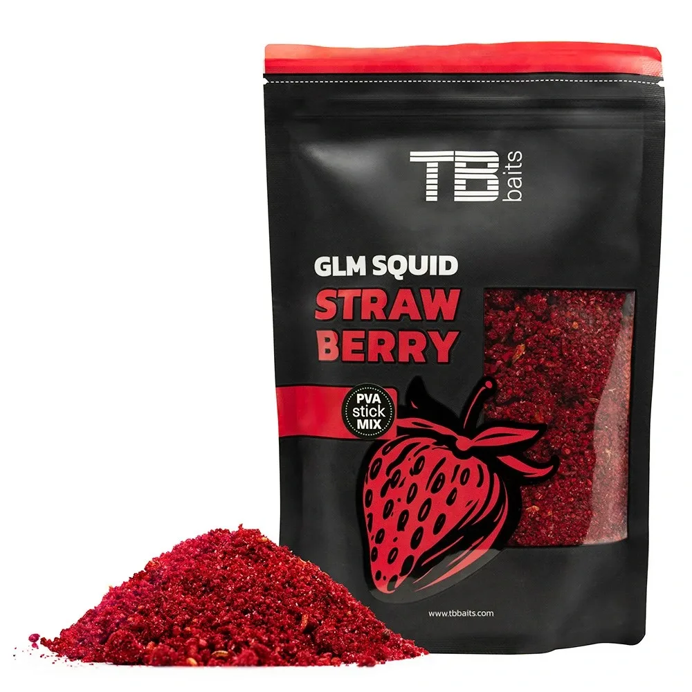TB Baits PVA Stick Mix GLM Squid Strawberry 200g